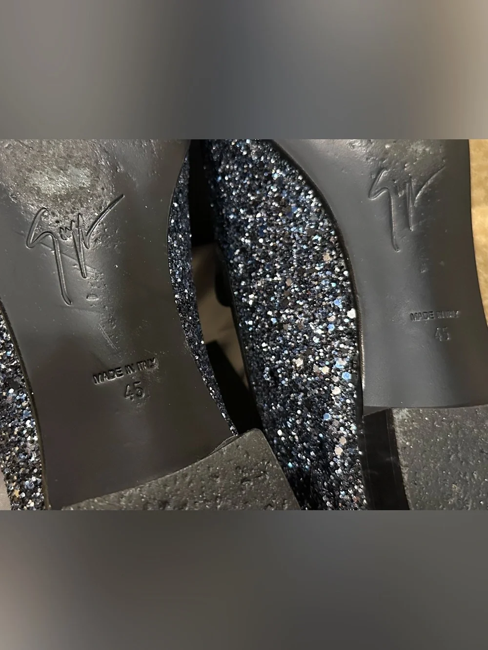 Giuseppe Zanotti Men’s Glitter Tassel Slip-Ons 12M